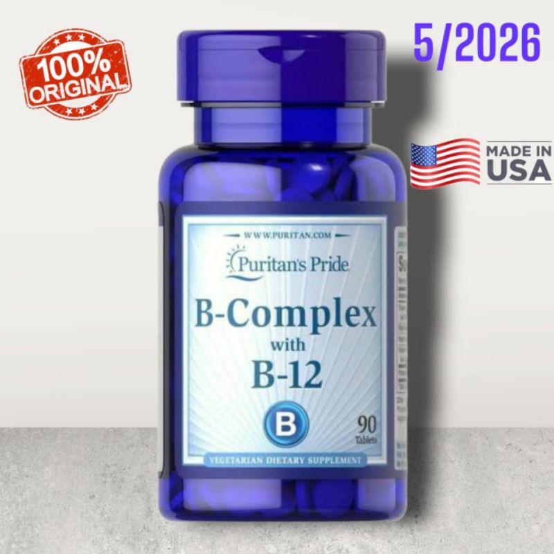 Jual Puritan Vitamin B Complex with B12 B-12 90 Tablets B Kompleks ...