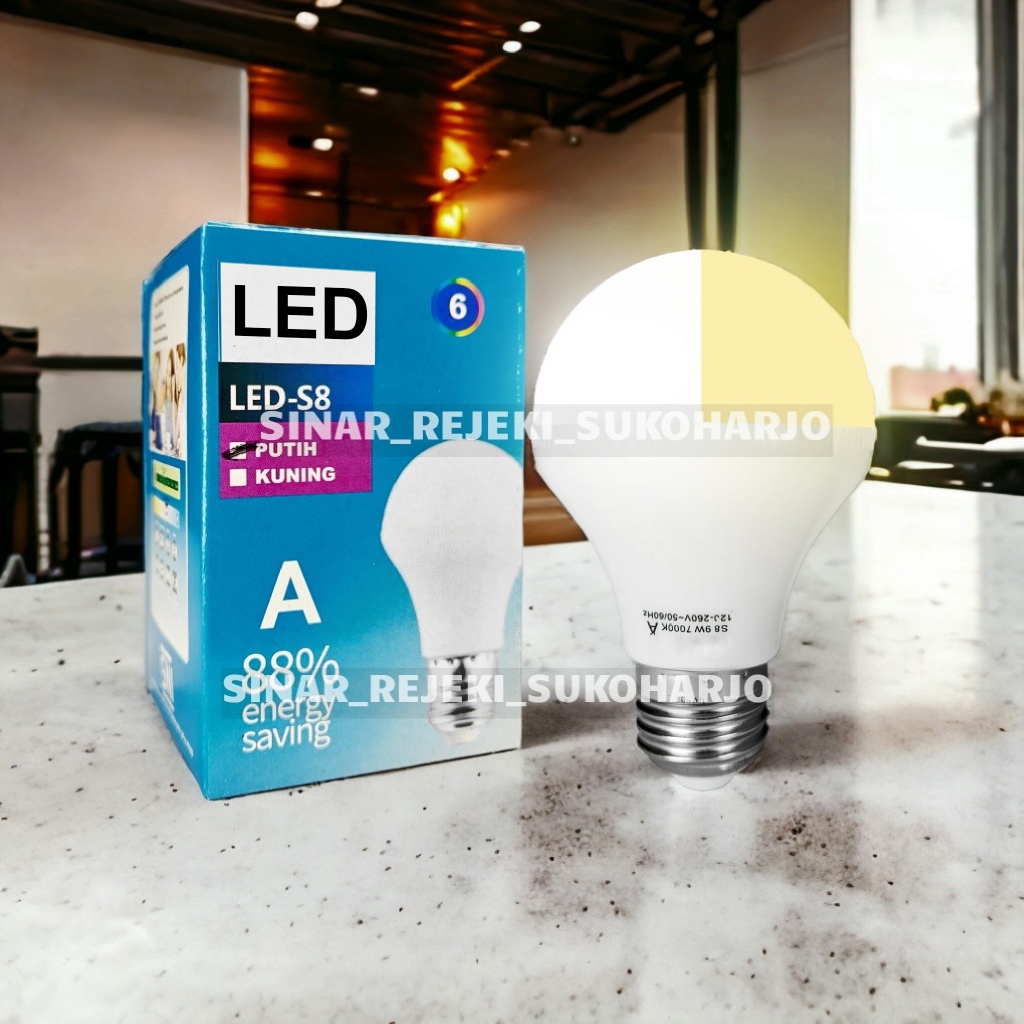 Jual Lampu LED Bulb 9W 9 Watt Putih & Kuning / Warm White | Shopee ...