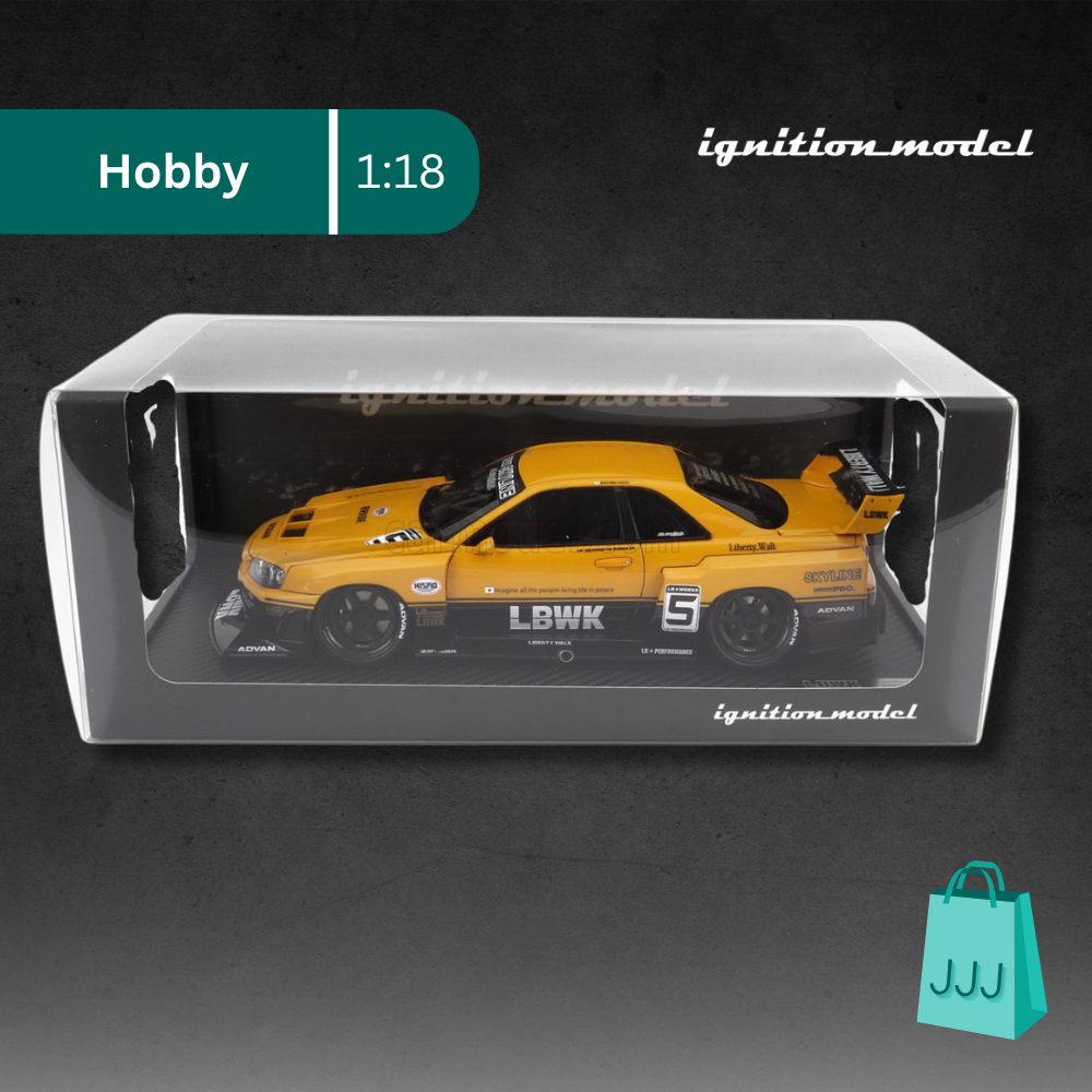 Jual Ignition Model / 1:18 Nissan LB-ER34 Super Silhouette