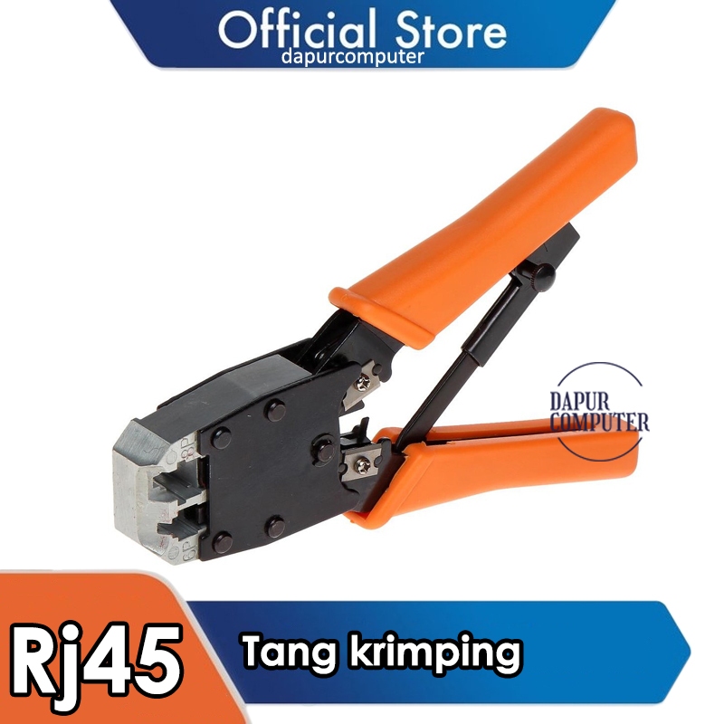 Jual Tang krimping rj45 crimping kabel lan anti gagal 2 hole ht-500r ...