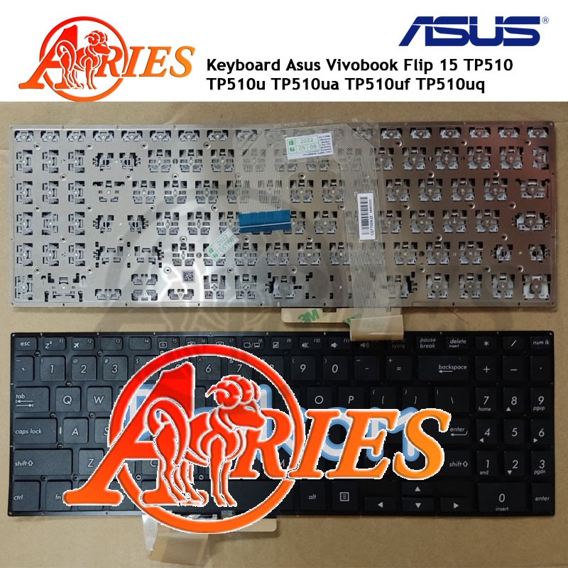 Jual Keyboard Laptop Asus Vivobook Flip 15 TP510 TP510u TP510ua TP510uf ...