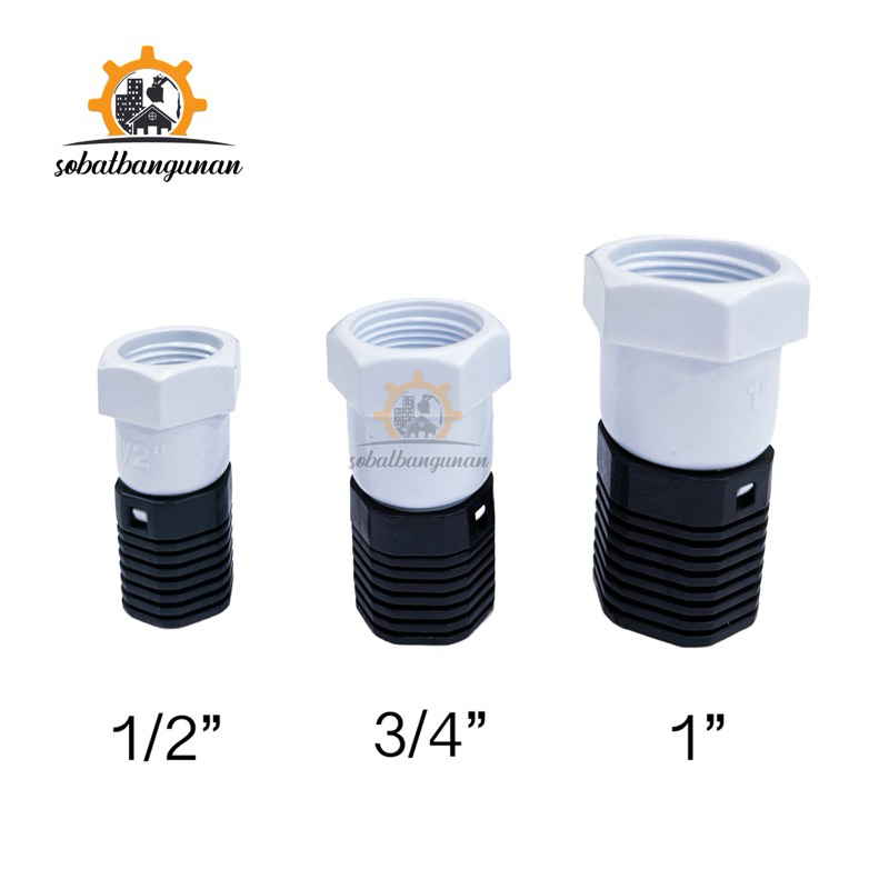 Jual FOOT KLEP PVC 1/2” 3/4” 1” MITSUTOYO atau GMP/ FOOTKLEP VALVE PVC ...