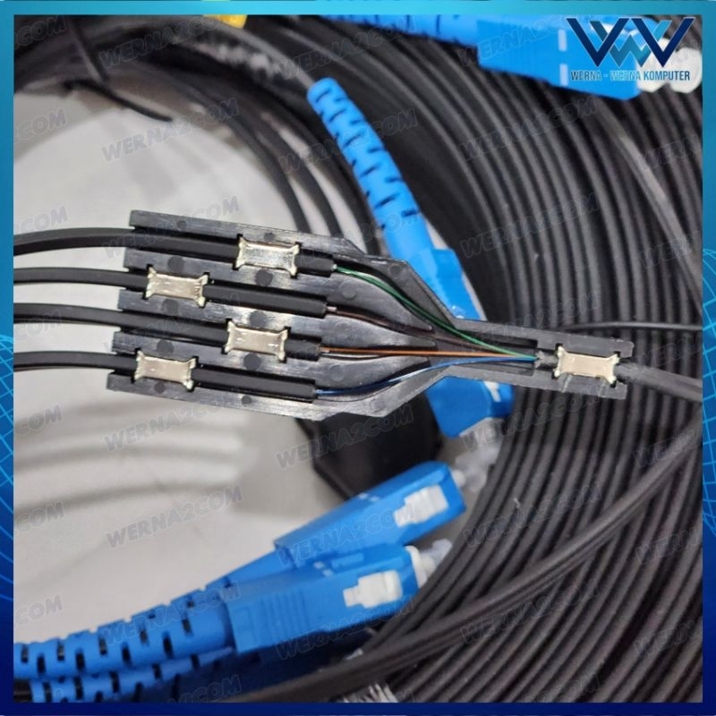 Jual NETLINE KABEL FIBER OPTIC / OPTIK FO 4 CORE PRECON FTTH SC OUTDOOR ...
