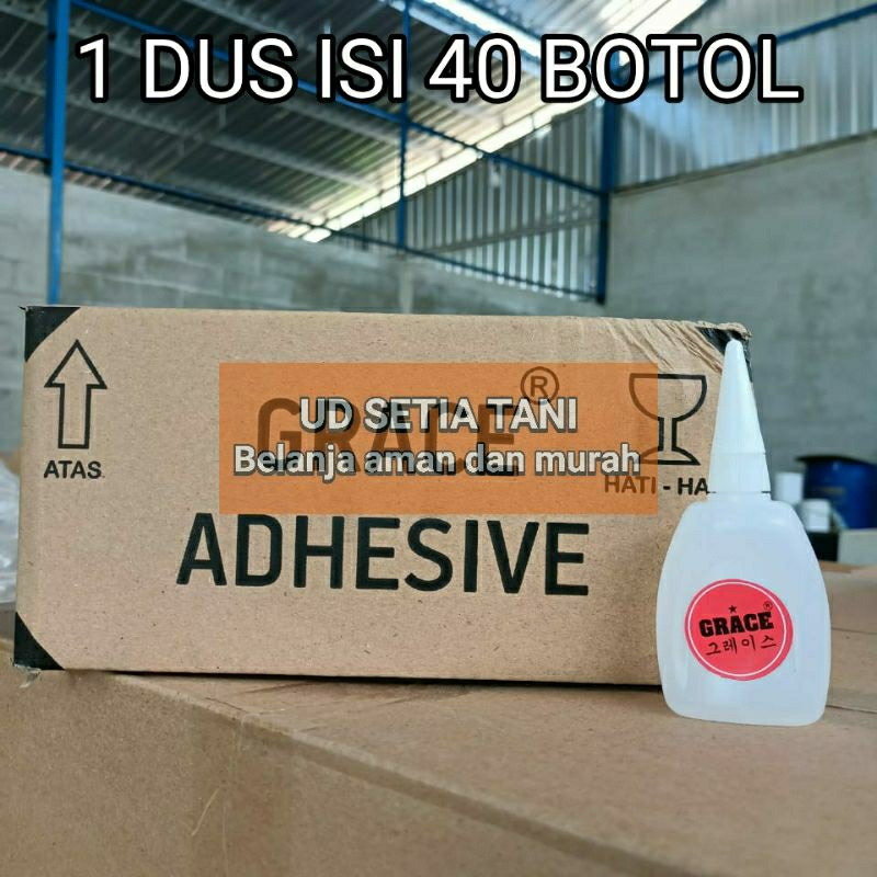 Jual [COD]Lem Super Glue Grace Adhesive Cyanoacrylate Jumbo terbaru ...