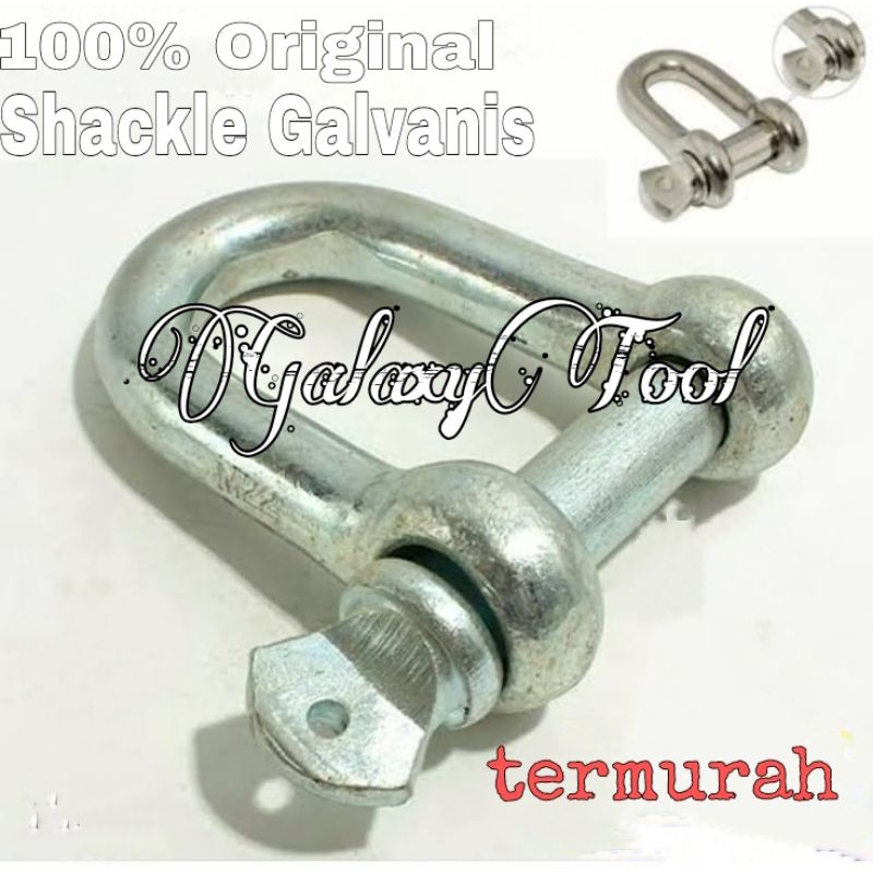 Jual Shackle Segel 6 8 10 12 16 mm Clamp sambungan Rantai besi kawat ...