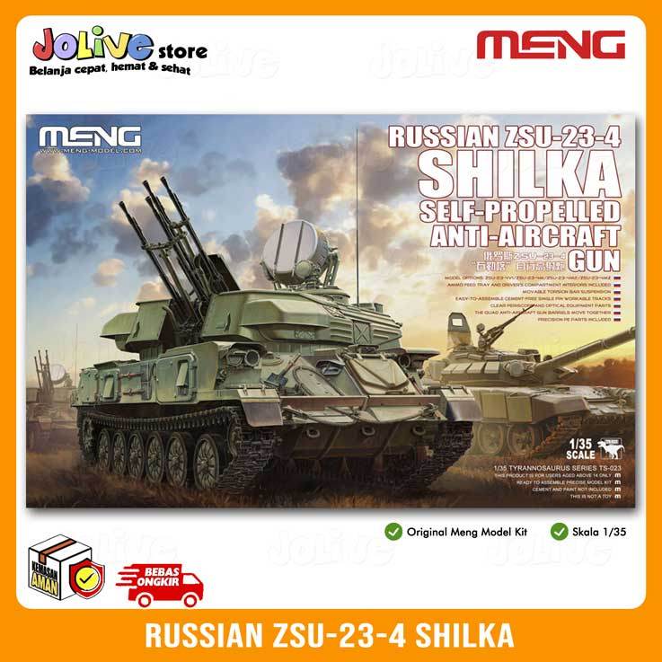 Jual RUSSIAN ZSU-23-4 SHILKA SELF-PROPELLED ANTI-AIRCRAFT GUN Meng ...