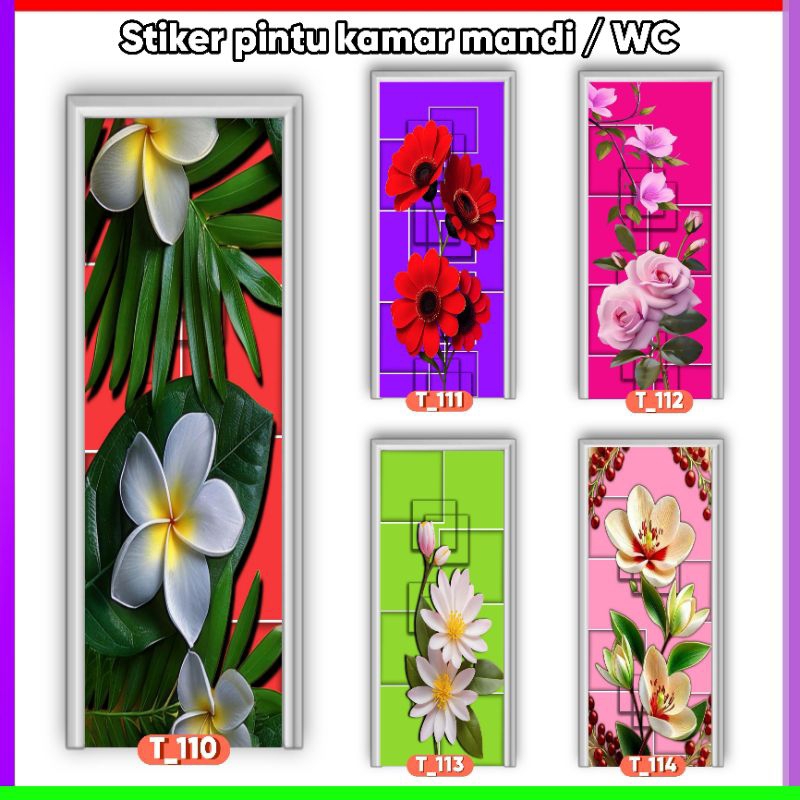 Jual Stiker pintu pvc / stiker pintu kamar mandi / stiker pintu toilet ...