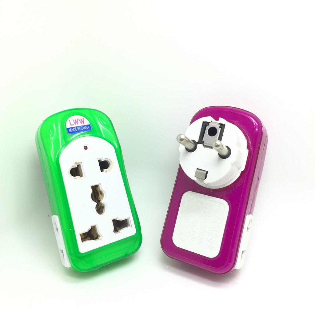 Jual Stop Kontak 4in1 mini portable steker adaptor plug in 4 colokan ...