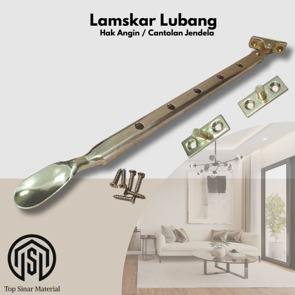 Jual Ramskar Lubang Kuning Lamskar Penahan Jendela / Hak Angin Sendok ...