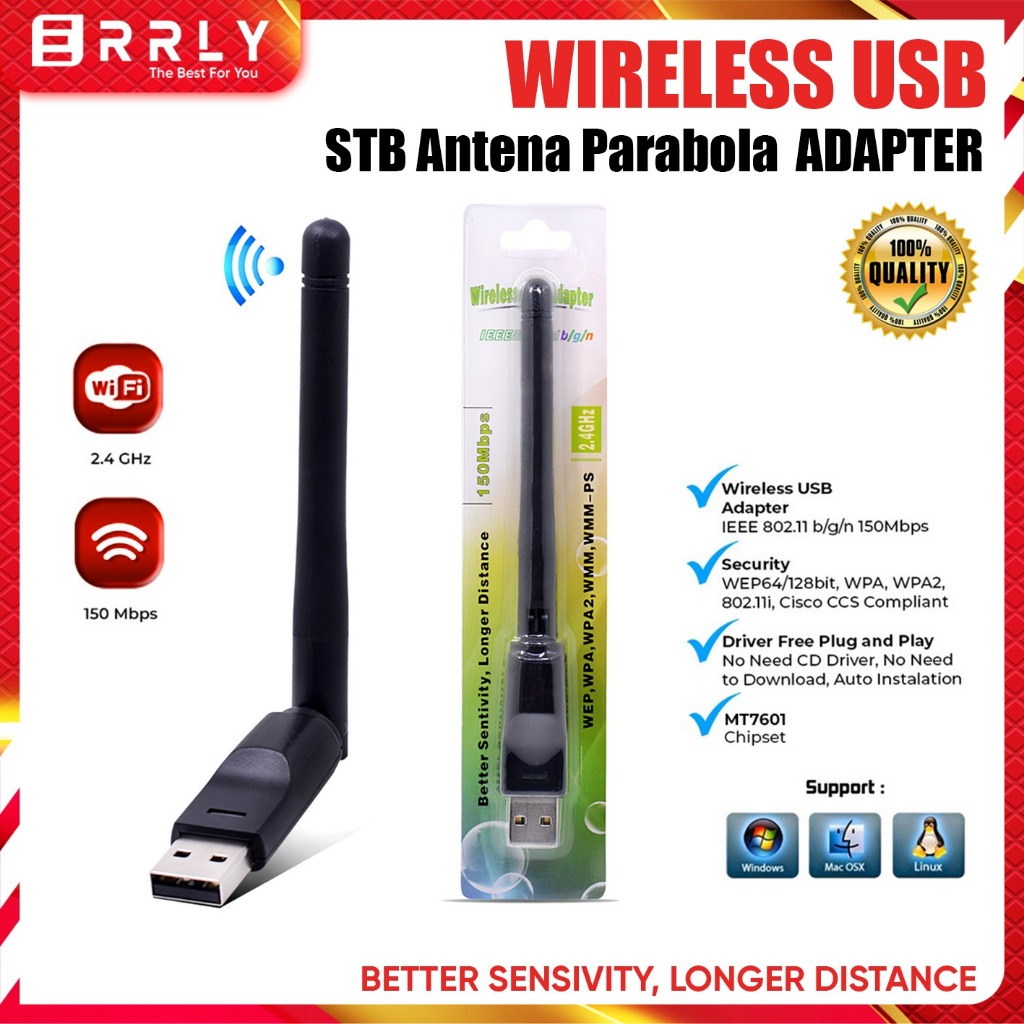 Jual USB Dongle Wifi STB Set Top Box Wireless Adapter Receiver Antena ...