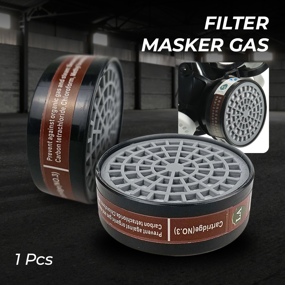 Jual Filter Masker Respirator / Cartridge Filter Masker Gas Respirator ...
