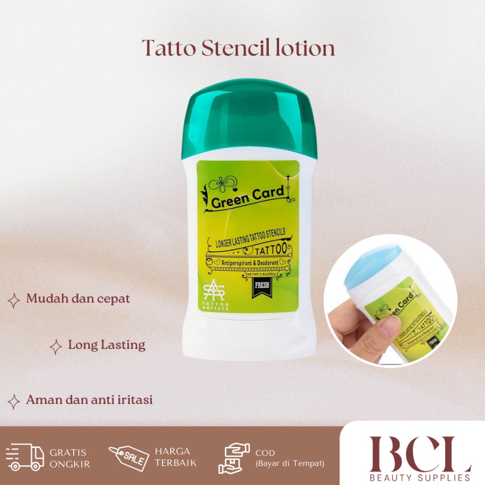 Jual KODE G98A Tattoo Stencil Tattoo Transfer Lotion Stencils Green