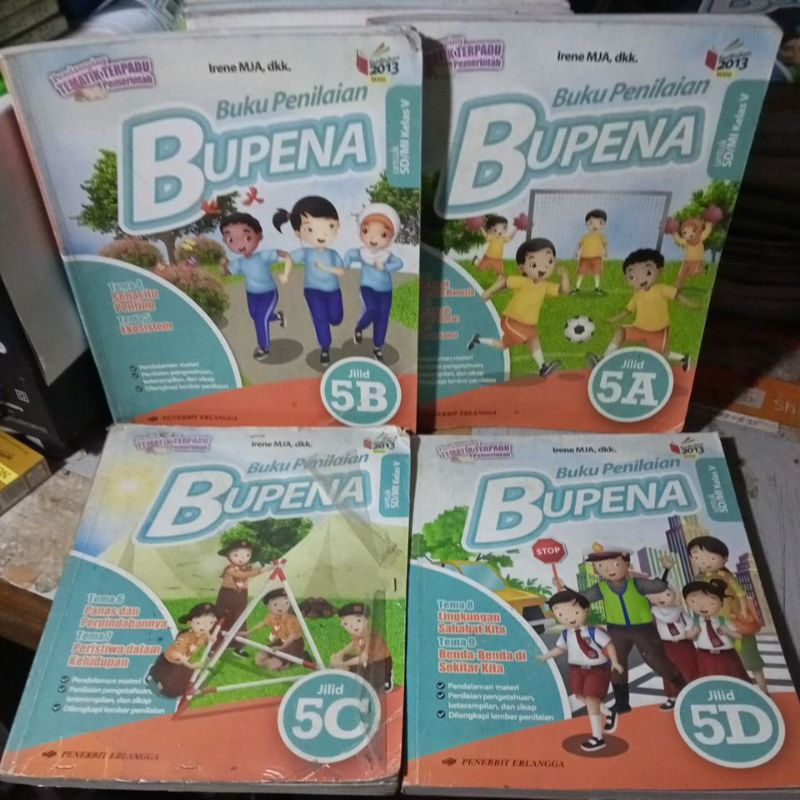 Jual BUKU BUPENA/BUKU PENILAIAN BUPENA UNTUK SD KELAS 5 JILID 5A, 5B ...