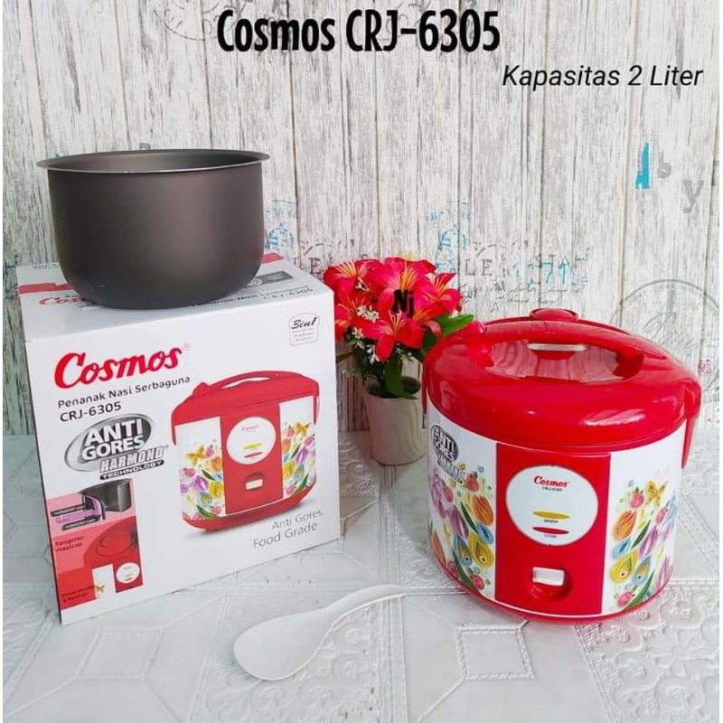 Jual Rice Cooker Magic Com Cosmos CRJ-6305 Ukuran Kapasitas 2 Liter ...