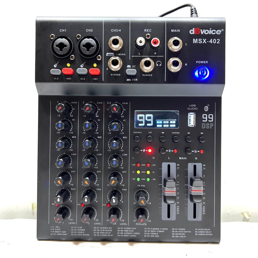 Jual Mixer dBVoice MSX 402 Original 4 Channel dB Voice MSX402 | Shopee ...