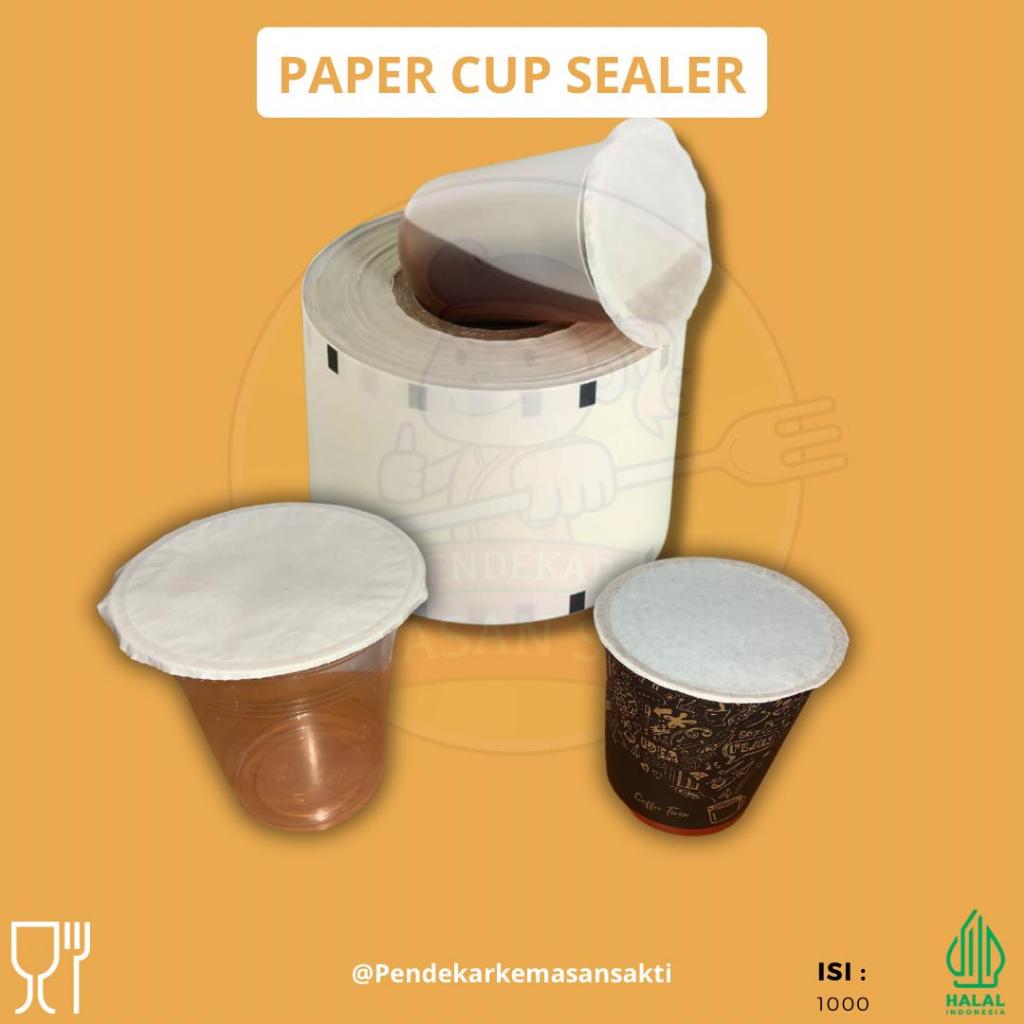 Jual Cup Sealer Paper / Paper Cup Sealing / Kertas Segel Gelas / Lid ...