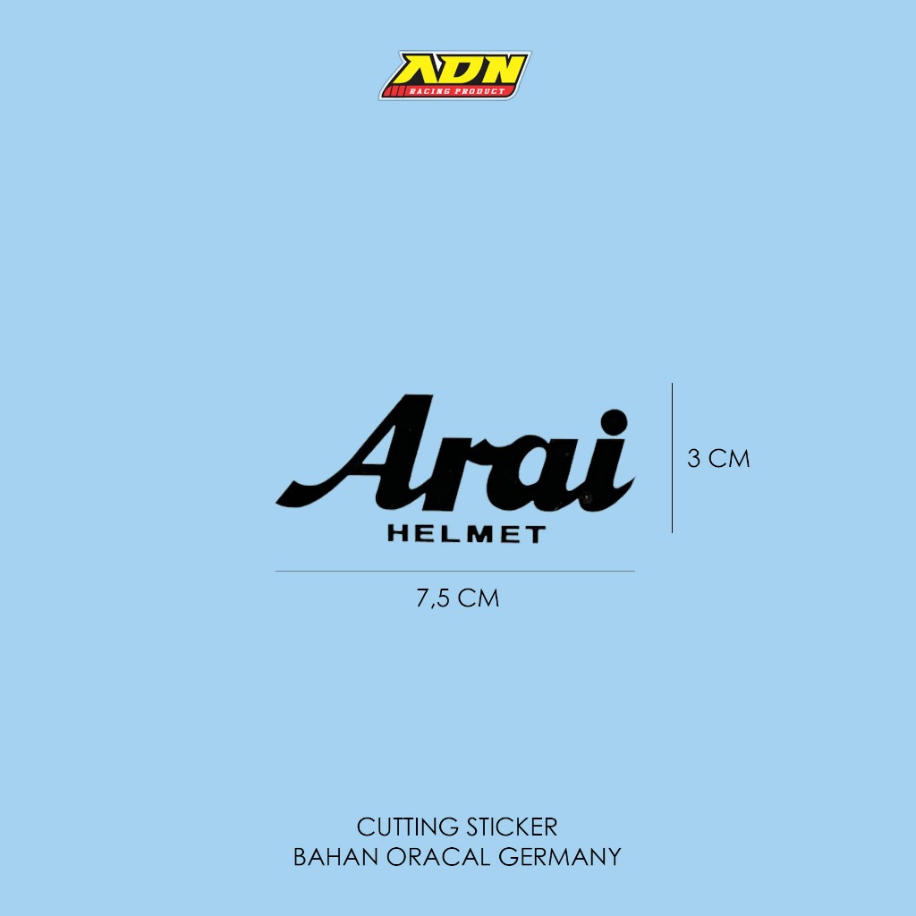 Stiker Helm Logo Arai Polos