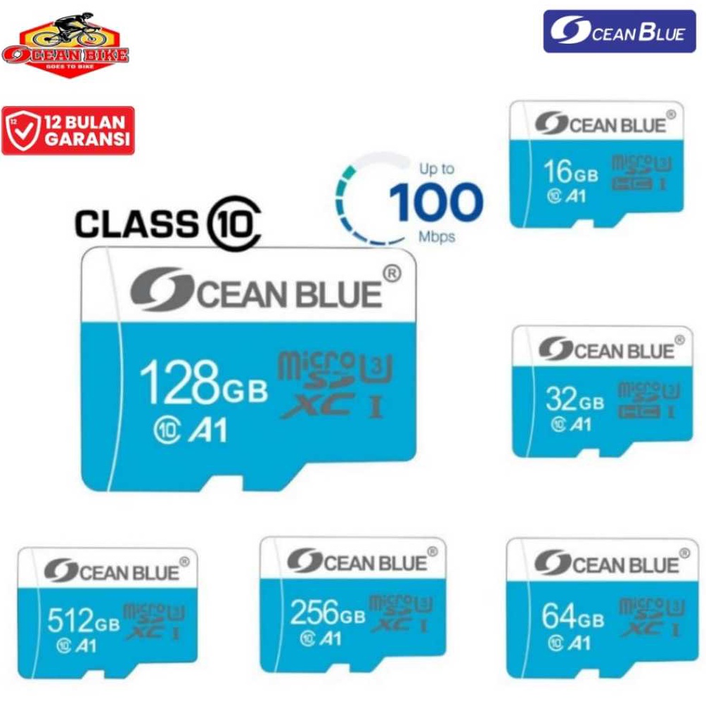 Jual KODE R44B OCEANBLUE Memory Card Hp micro SD Kartu Memori MMC TF ...