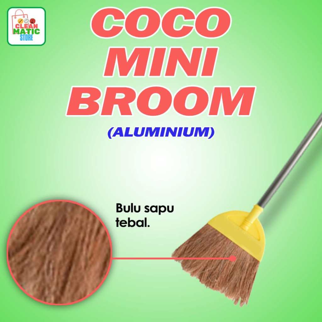 Jual COCO MINI BROOM ALUMINIUM | Shopee Indonesia
