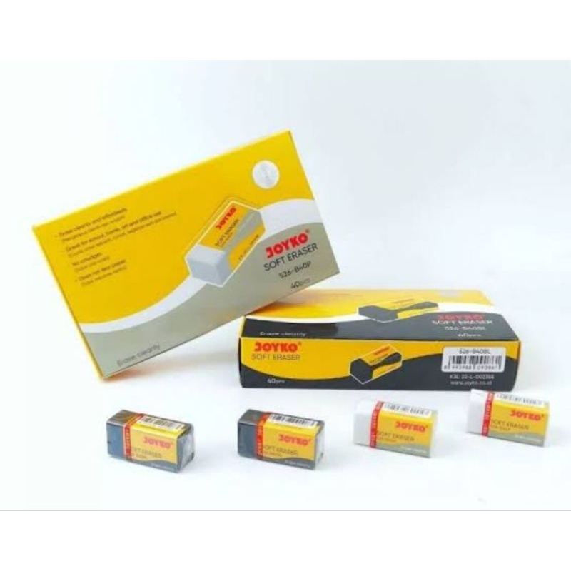 Jual Penghapus pensil/Penghapus Karet JOYKO Soft Eraser 2 Macam Warna ...