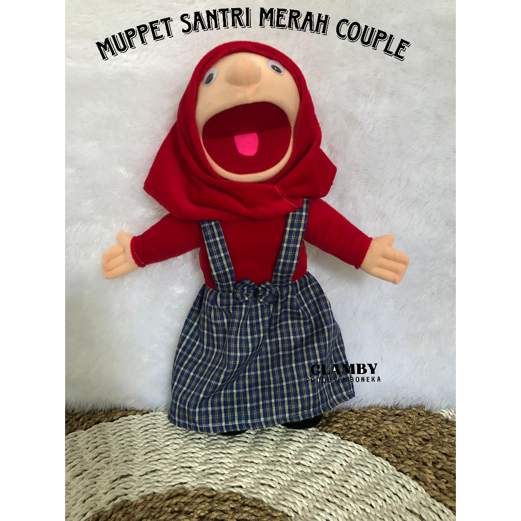 Jual Boneka Tangan Muppet Santri Putri Couple Adik Cewek Jilbab ...