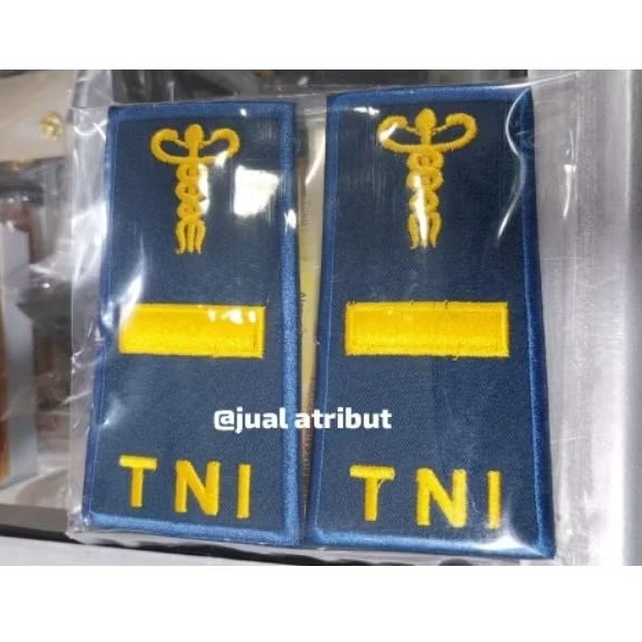 Jual Pangkat PDH PDU Pama LETDA LETTU KAPTEN kesehatan CKM AL Bordir ...