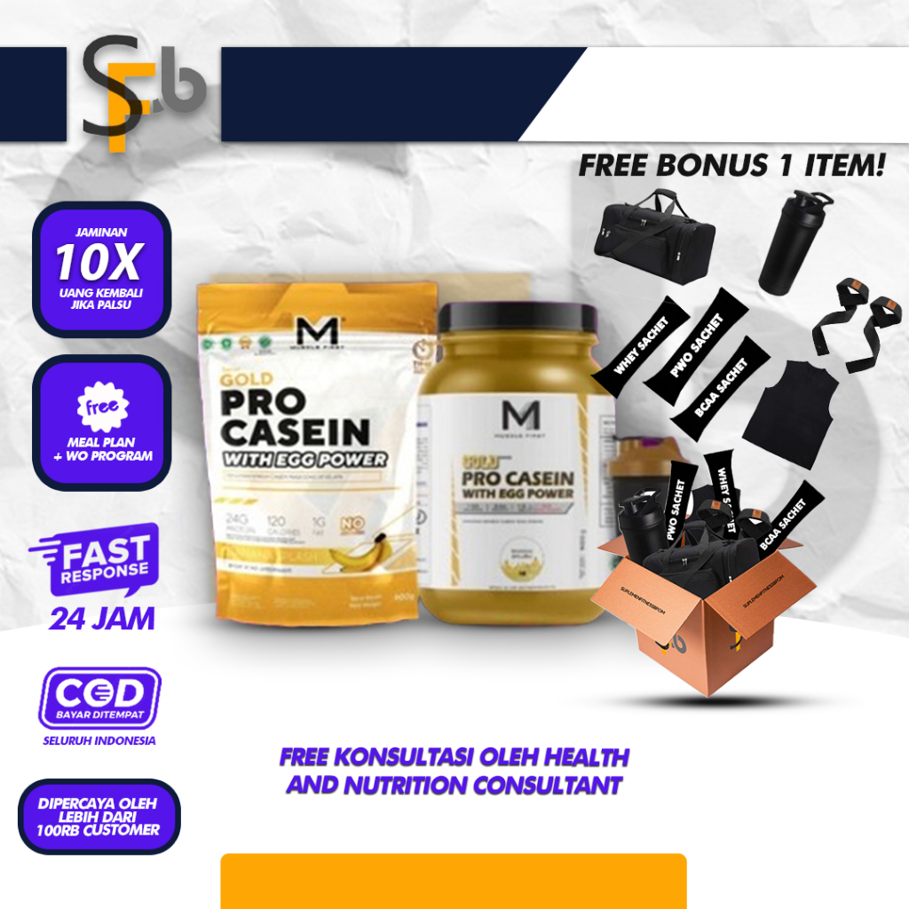 Jual M1 Muscle First Pro Gold Casein Egg 2 Lbs 900 Gram | Shopee Indonesia