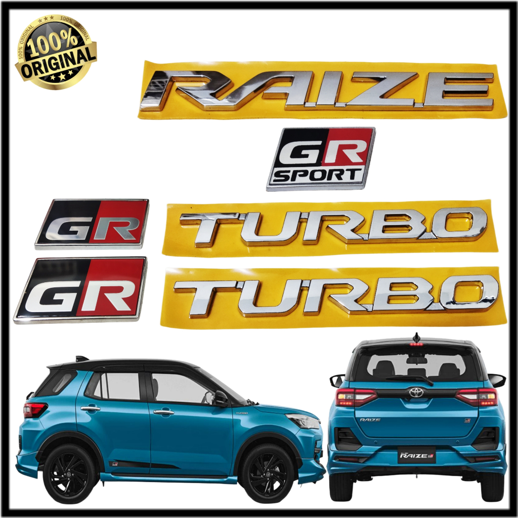 Jual Emblem RAIZE Original/ TOYOTA RAIZE/ Turbo/ GR Sport/ GR | Shopee ...