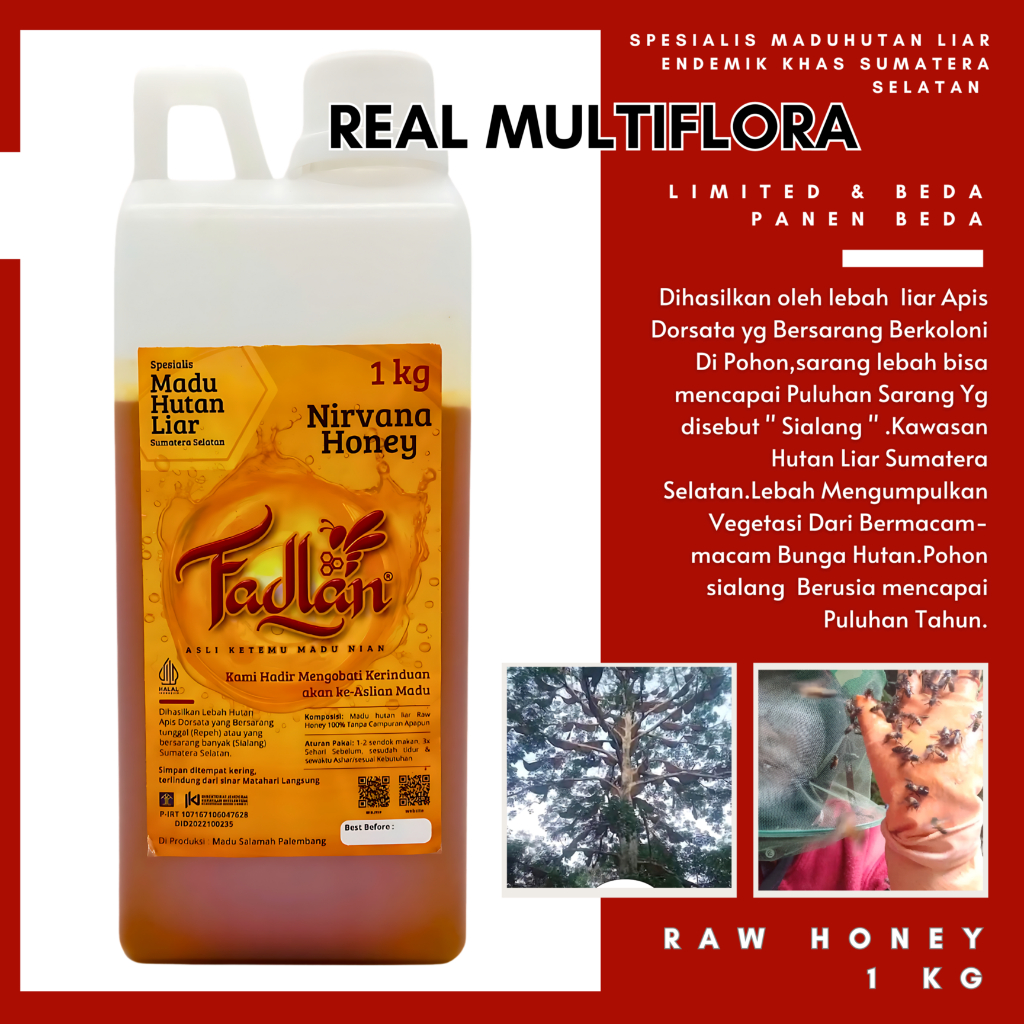 Jual Madu Asli 100 Tanpa Campuran Hutan Liar Murni Organik Multiflora