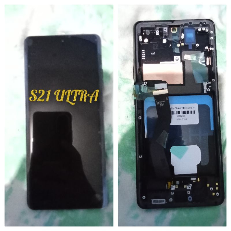 Jual LCD+TS+FRAME SAMSUNG S21 ULTRA OLED | Shopee Indonesia