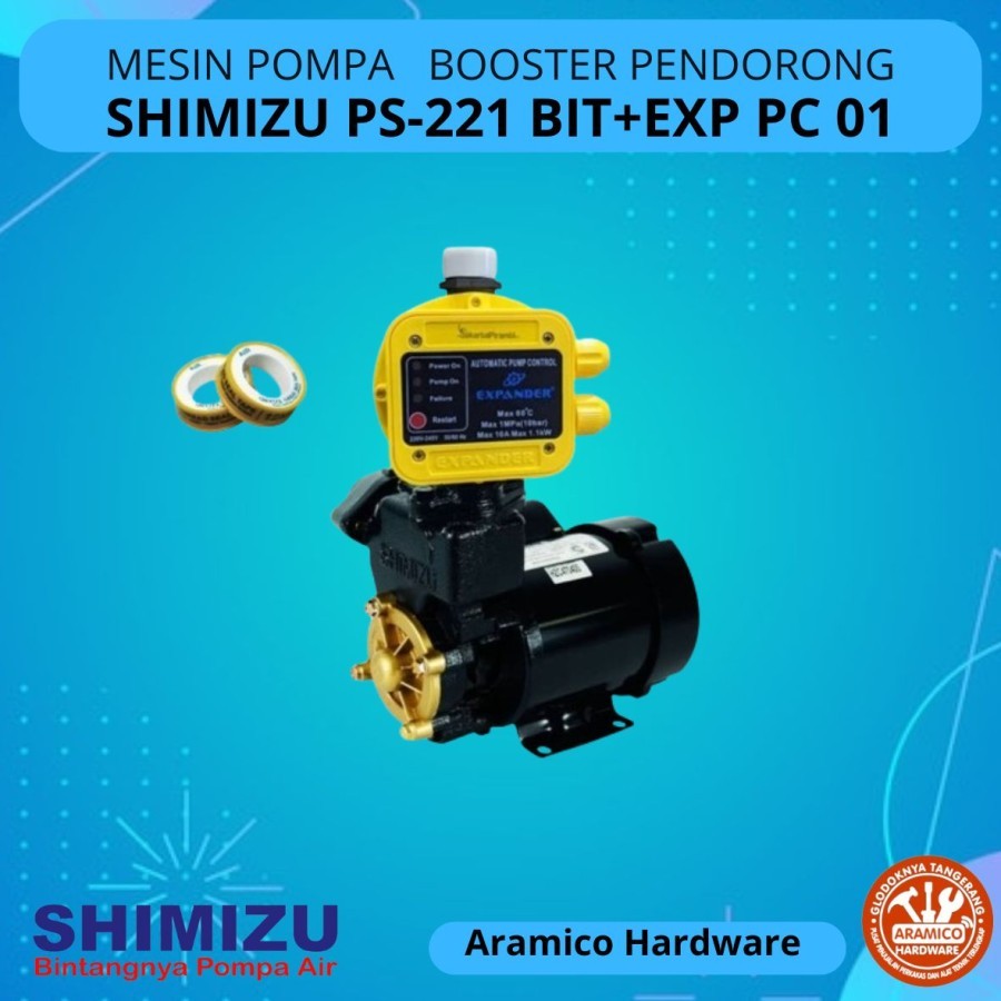 Jual Pompa Booster Pendorong SHIMIZU PS 221 BIT+Pressure Control ...