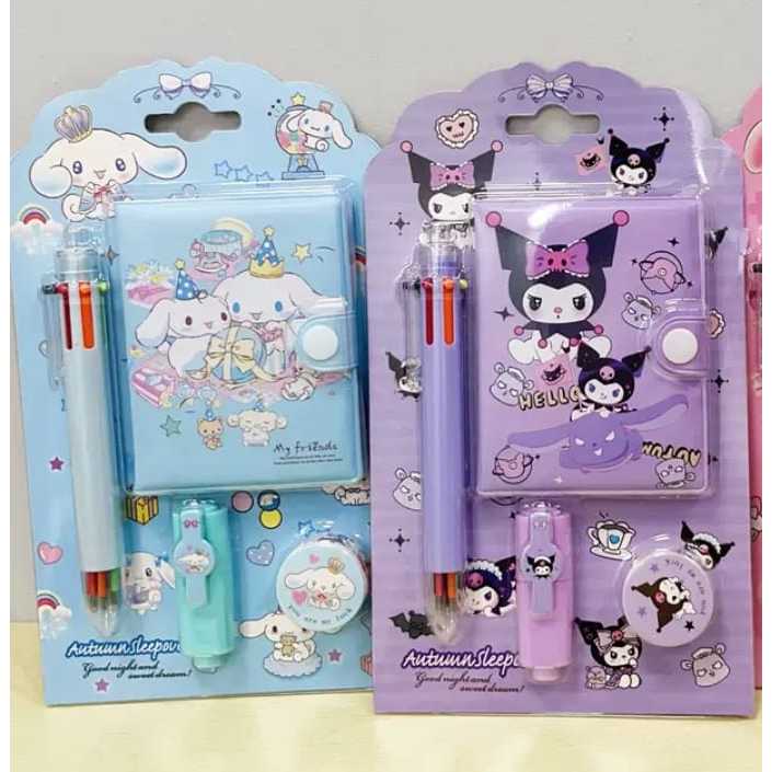 Jual Set Notes Pulpen, Stabilo, Washi tape Sanrio | Shopee Indonesia
