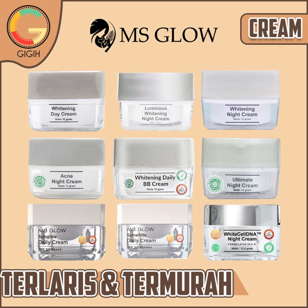 Jual MS GLOW CREAM / PELEMBAB DAY & NIGHT SERIES ( READY ALL VARIAN ...