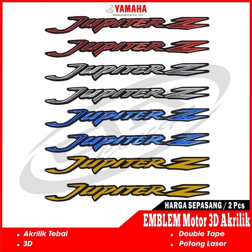 Jual Emblem Logo Yamaha Jupiter Z Motor D Timbul Akrilik Variasi Modip