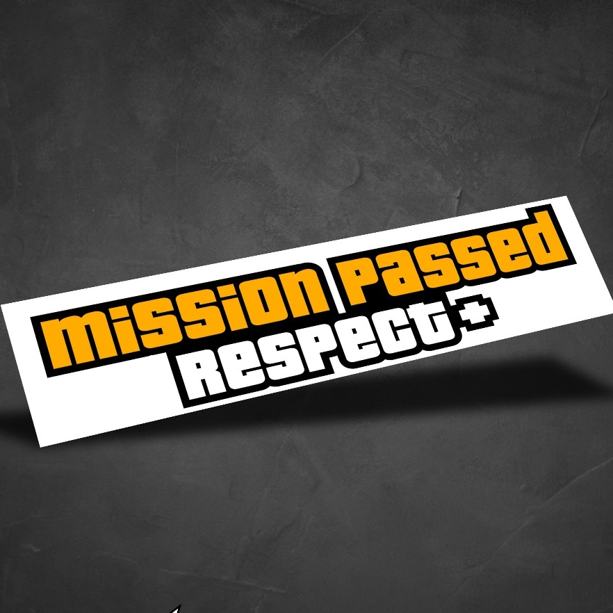 Jual STIKER GTA STICKER MISSION PASSED RESPECT | Shopee Indonesia