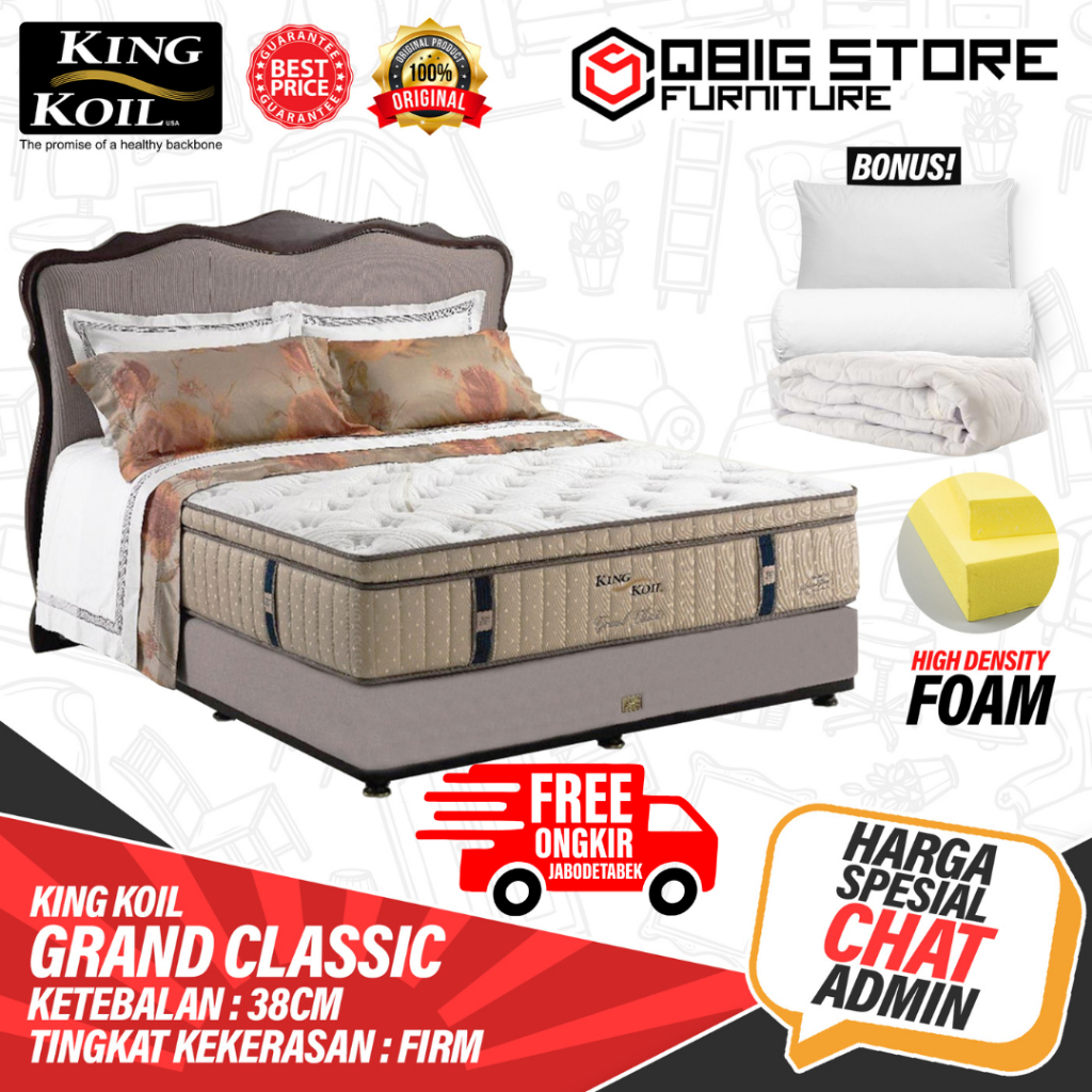 Jual Springbed KING KOIL Grand Classic Kasur Spring bed Matras | Shopee ...