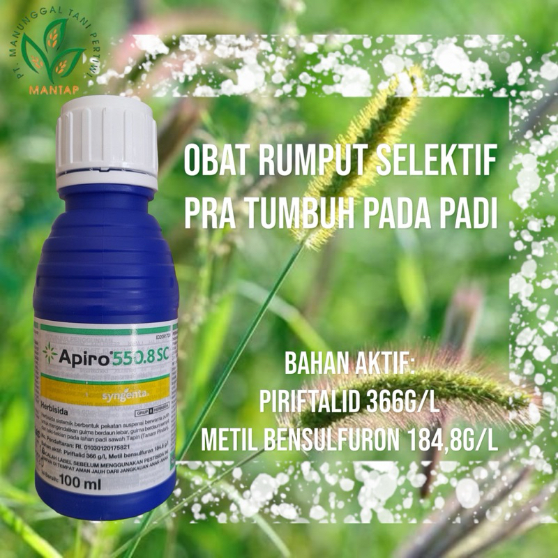 Jual APIRO 550.8 SC 100 ml (Metil bensulfuron : 184,8 g/l + Pyriftalid ...