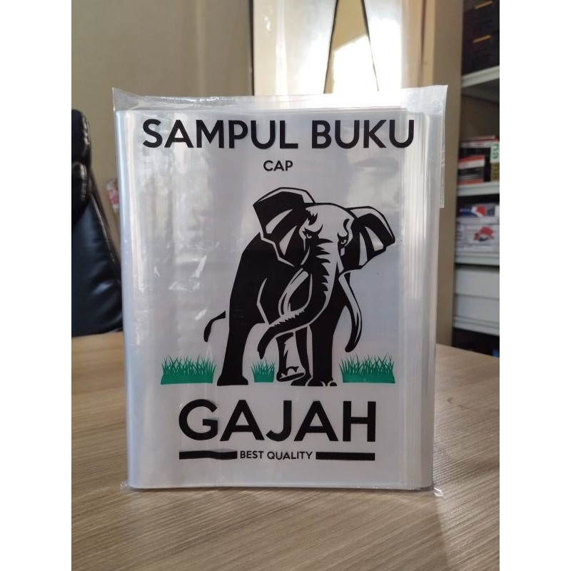 Jual Sampul Buku Plastik Quarto Merk Gajah 1pack Isi 100 Lembar