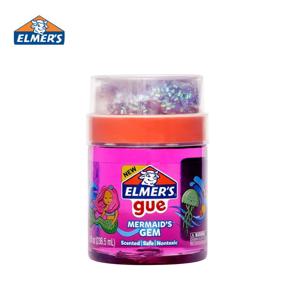 Jual ELMERS GEM MIXING GUE PA SLIME SIAP PAKAI 26ML MERMAID GEM ...