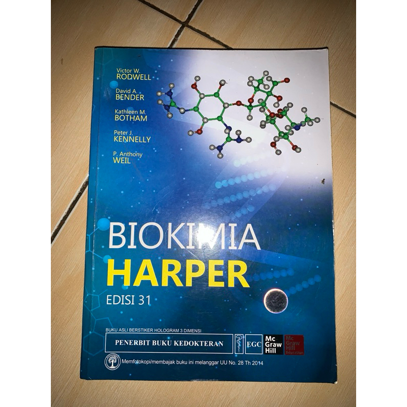 Jual Buku Biokimia Harper Edisi 31 Buku Kedokteran | Shopee Indonesia