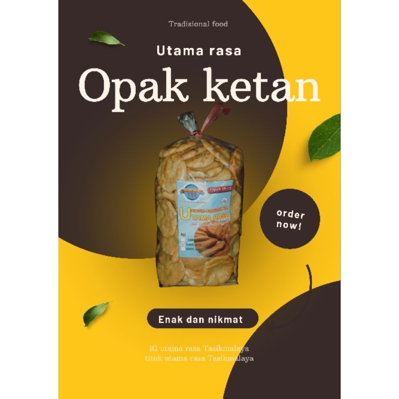 Jual opak ketan open utama rasa tasikmalaya 500gram | Shopee Indonesia
