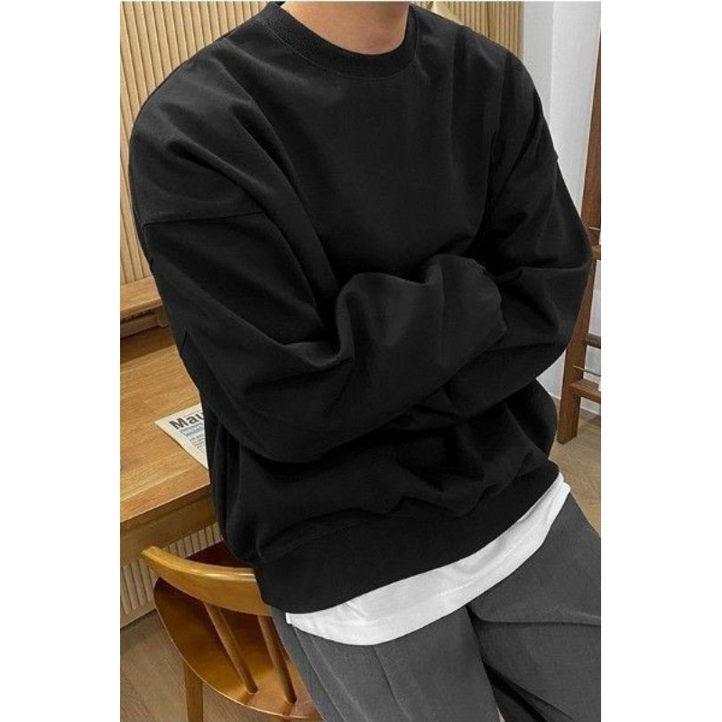 Jual SWEATER CREWNECK OVERSIZE | BOXY CUT | Shopee Indonesia
