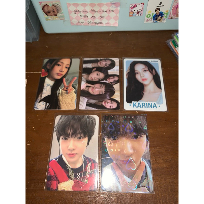 Jual [only Jnt‼️‼️]photocard Sakuya Ryo Nct Wish Karina Aespa Illit