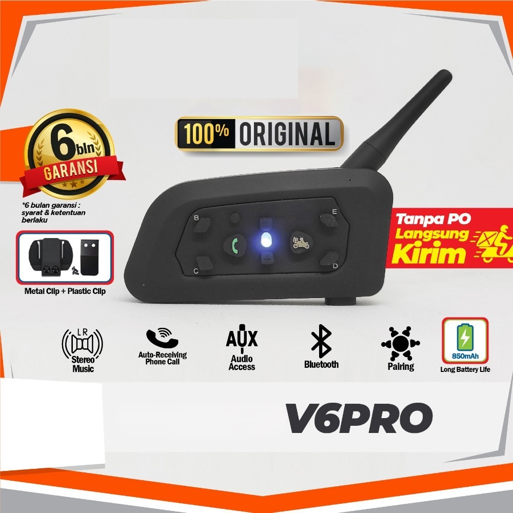 Jual EJEAS V6 Pro+ Plus Bluetooth Intercom Headset Type C Vnetphone ...