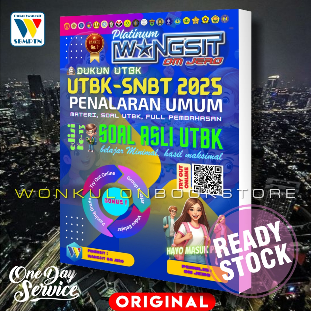 Jual Buku Wangsit UTBK SNBT TPS 2025 / PENALARAN UMUM & POTENSI