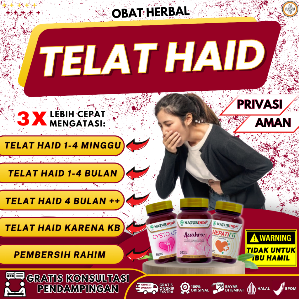 Jual Azzahra Jamu Memperlancar Datang Bulan Atau Haid Menstruasi 1 2 3 ...