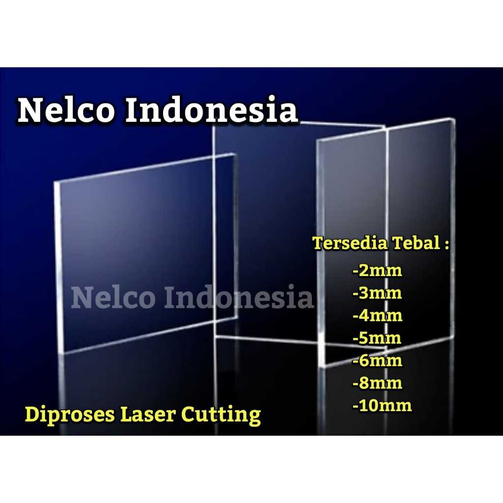 Jual Acrylic Akrilik Bening Custom Laser Cutting Clear Transparan