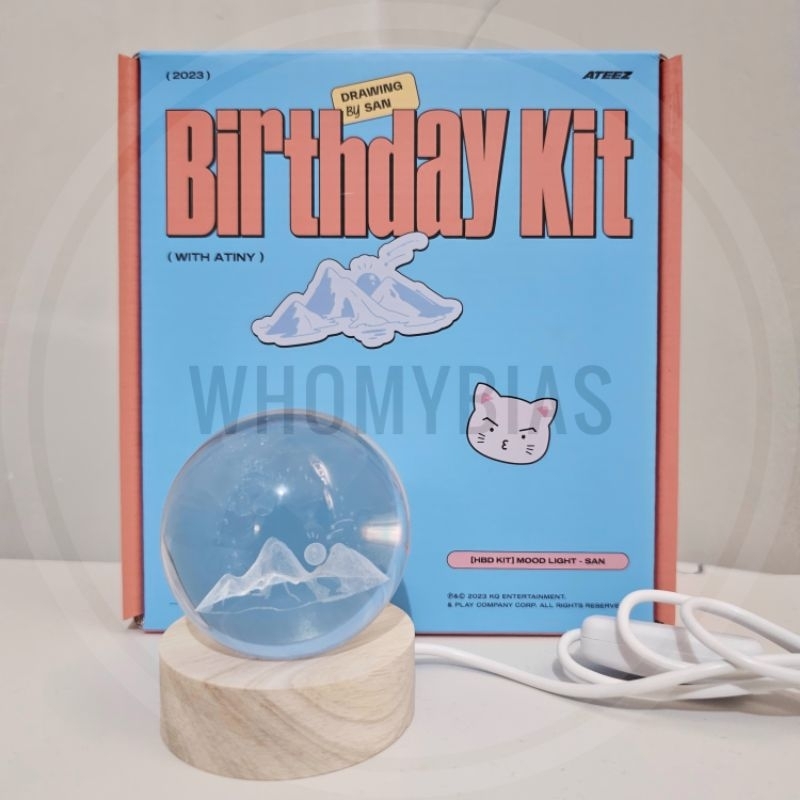 Jual [BOOKED] ATEEZ MD Choi San Birthday Mood Light + Outbox BDAY