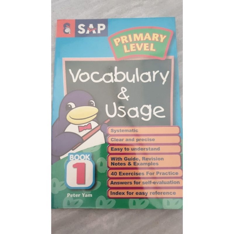 Jual PRIMARY LEVEL VOCABULARY & USAGE BOOK 1 BY PETER YAM Buku ...