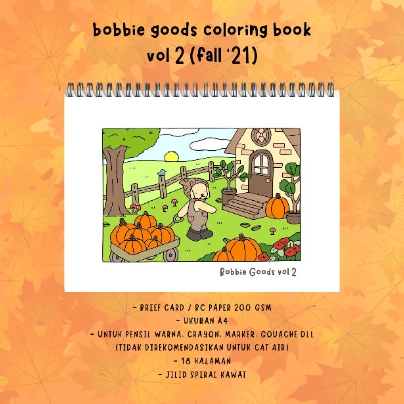 Jual Bobbie Goods Coloring Book Vol 2 Fall 2021 18 halaman buku